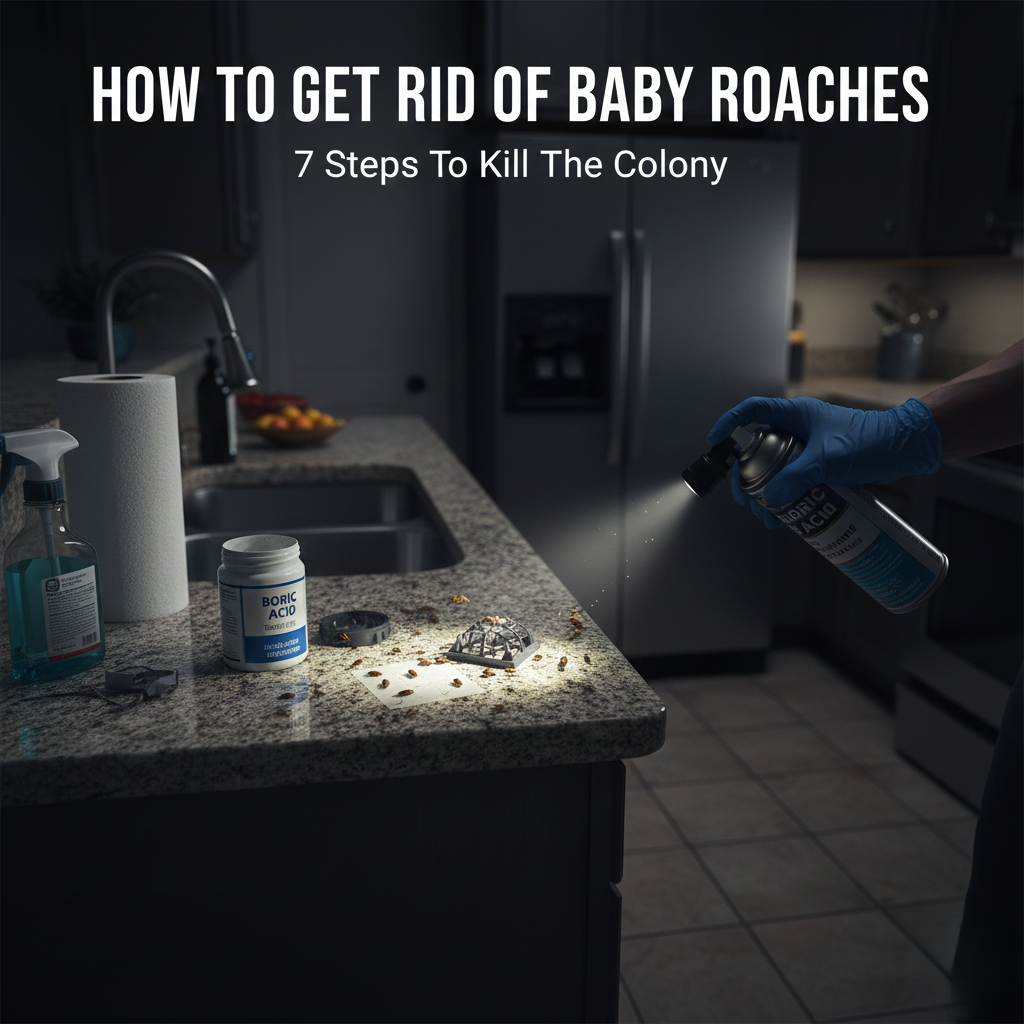 How To Get Rid Of Baby Roaches: 7 Steps To Kill The Colony
