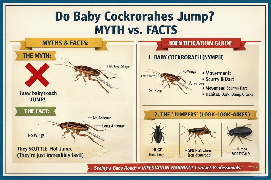 Do Baby Cockroaches Jump? Myths vs. Facts and Identification