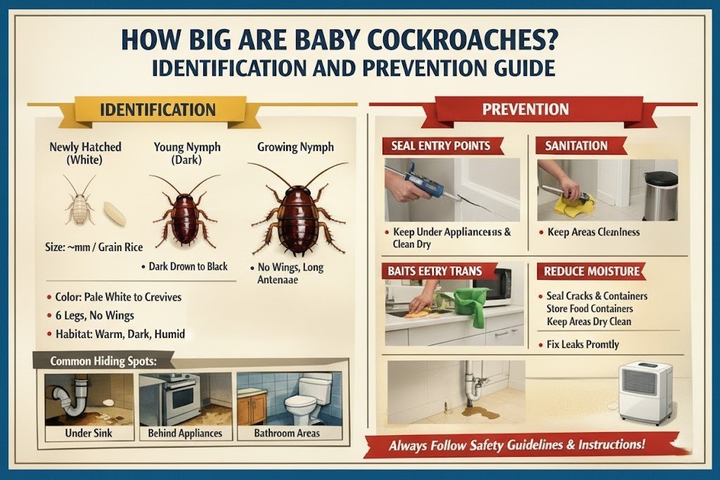 How Big Are Baby Cockroaches Identification and Prevention Guide