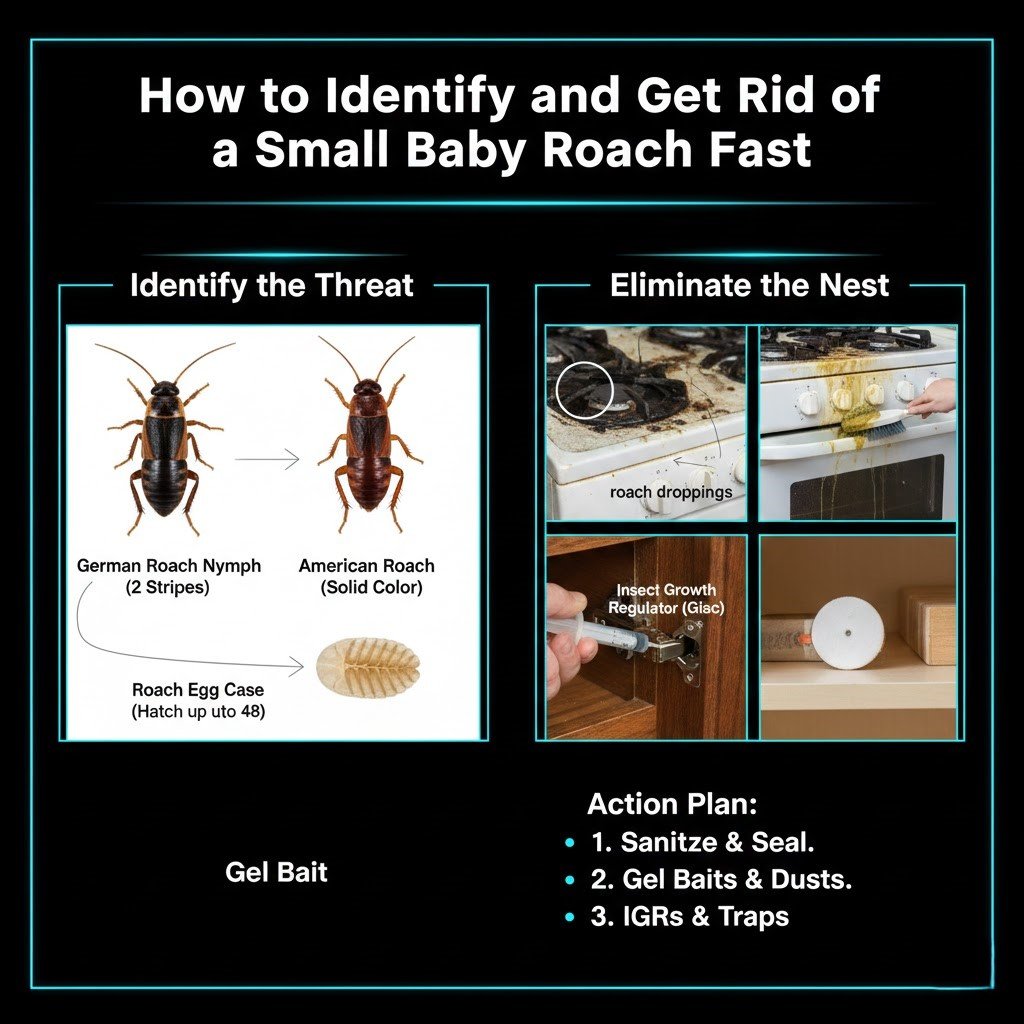 How to Identify and Get Rid of a Small Baby Roach Fast