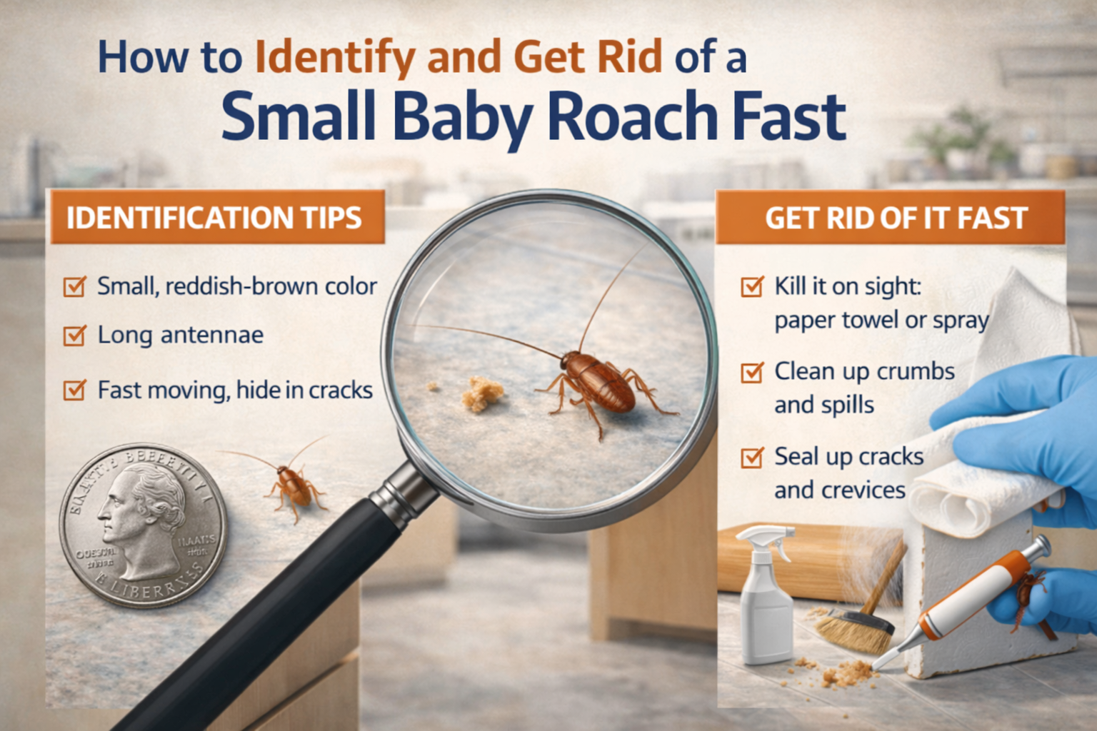How to Identify and Get Rid of a Small Baby Roach Fast