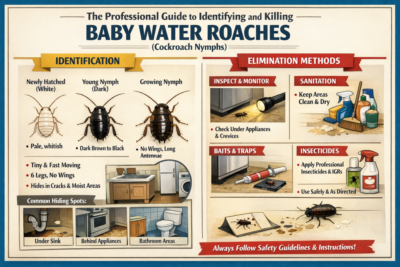 Baby Water Roaches