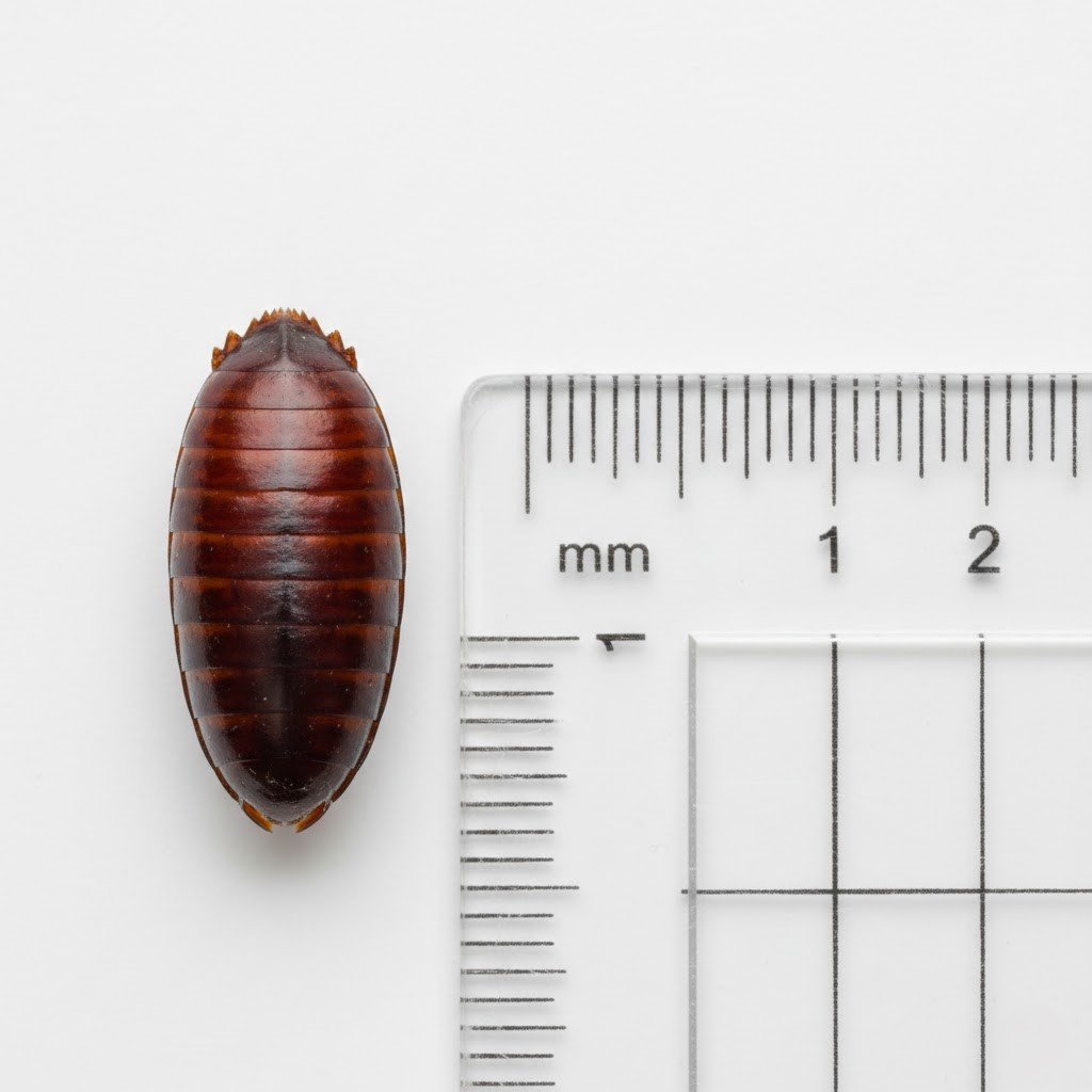 Finding this small, brown, purse-shaped capsule is a sign that dozens of baby cockroaches are about to emerge.