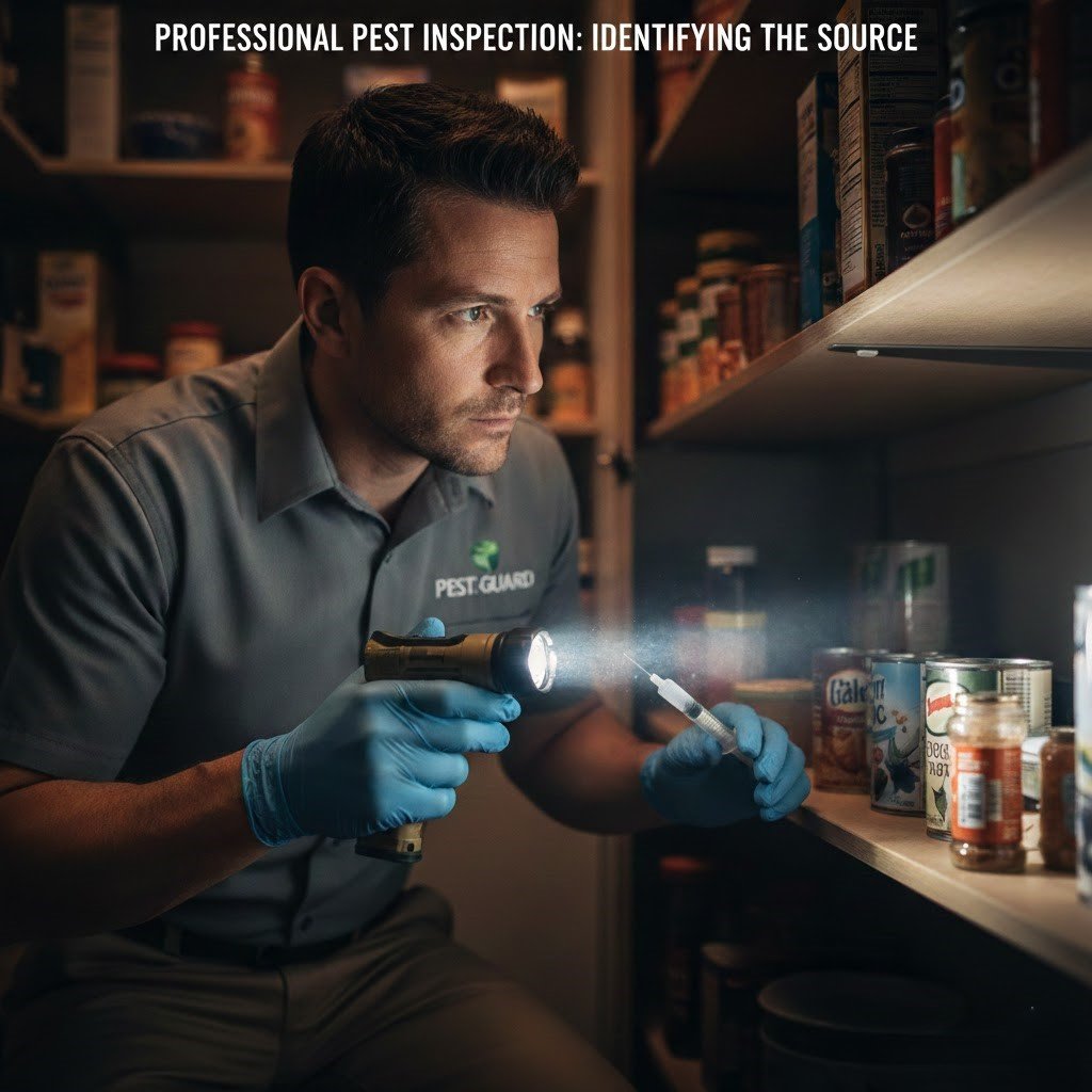 Professional inspection is often necessary to locate the "nest" or harborage areas of black baby roaches.