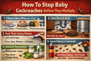 How To Stop Baby Cockroaches In House Before They Multiply