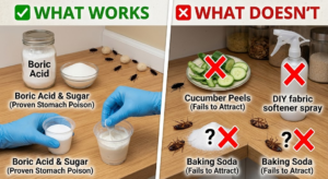 DIY Cockroach Baits: What Works and What Doesn’todour)